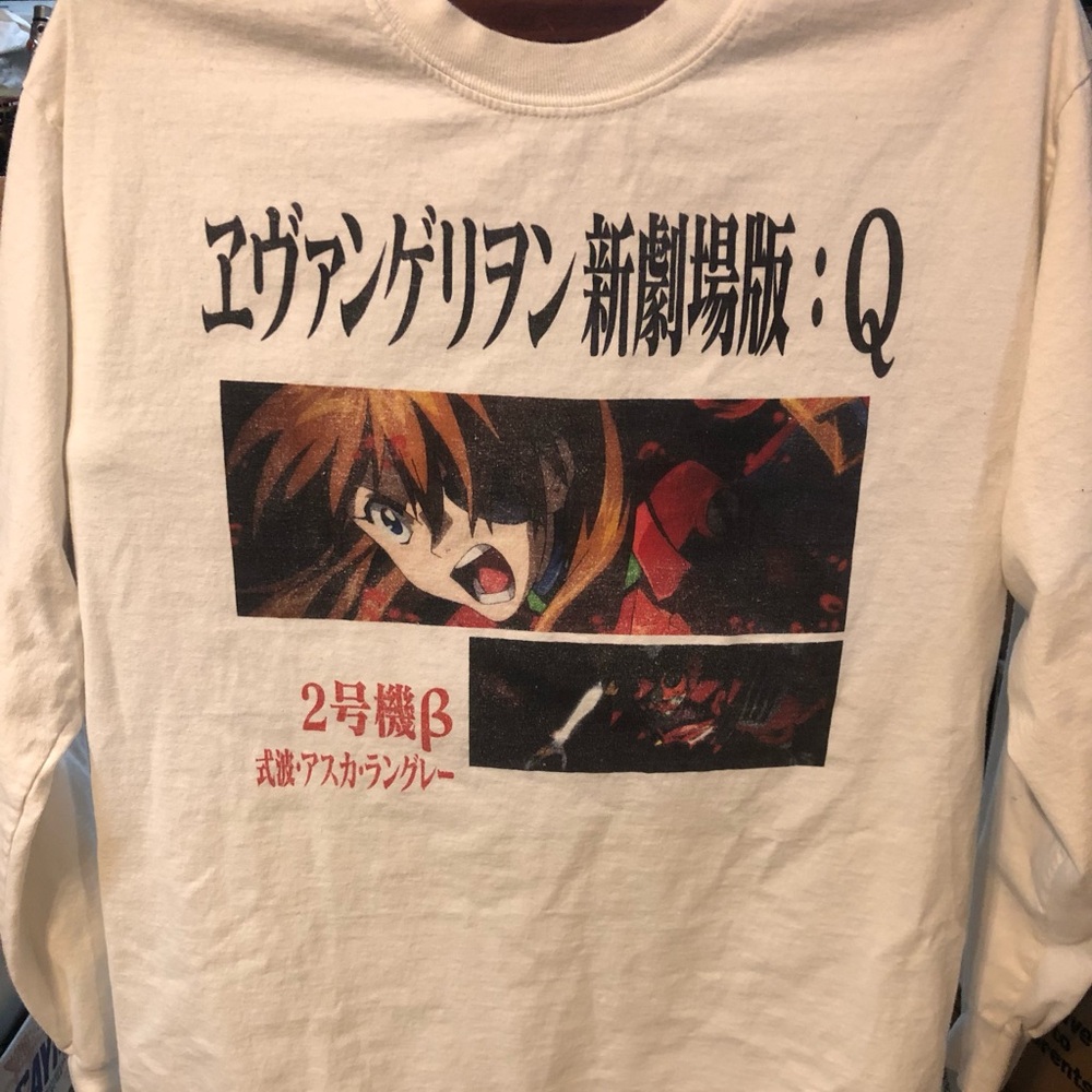 Evangelion Anime Graphic Shirt - White S